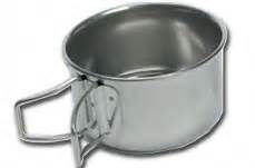 STAINLESS STEEL CUP WITH HANDLES 300 CC