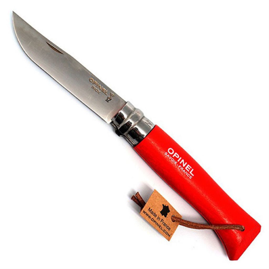 OPINEL POCKET KNIFE N. 8 RED HANDLE