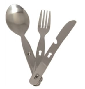 cod. 400535  STAINLESS STEEL CUTLERY 3 PCS.